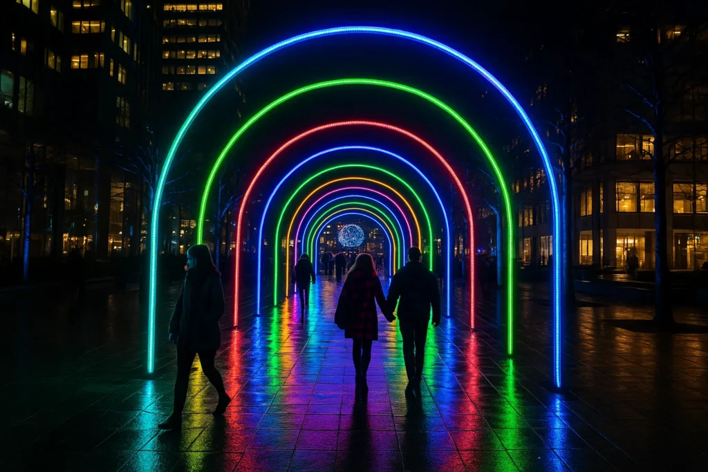 Winter Lights at Canary Wharf