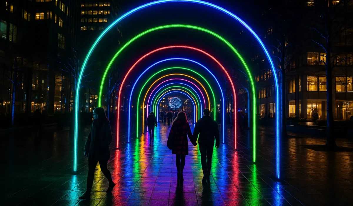 Winter Lights at Canary Wharf