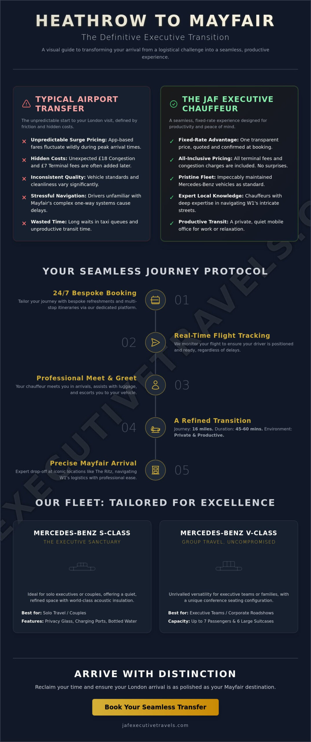 Chauffeur from Heathrow to Mayfair: The Executive’s Choice for 2026