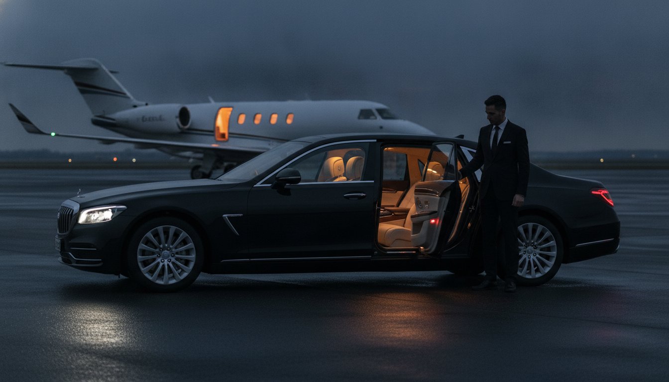 Mercedes S-Class Chauffeur Farnborough: The Gold Standard for Private Jet Arrivals in 2026